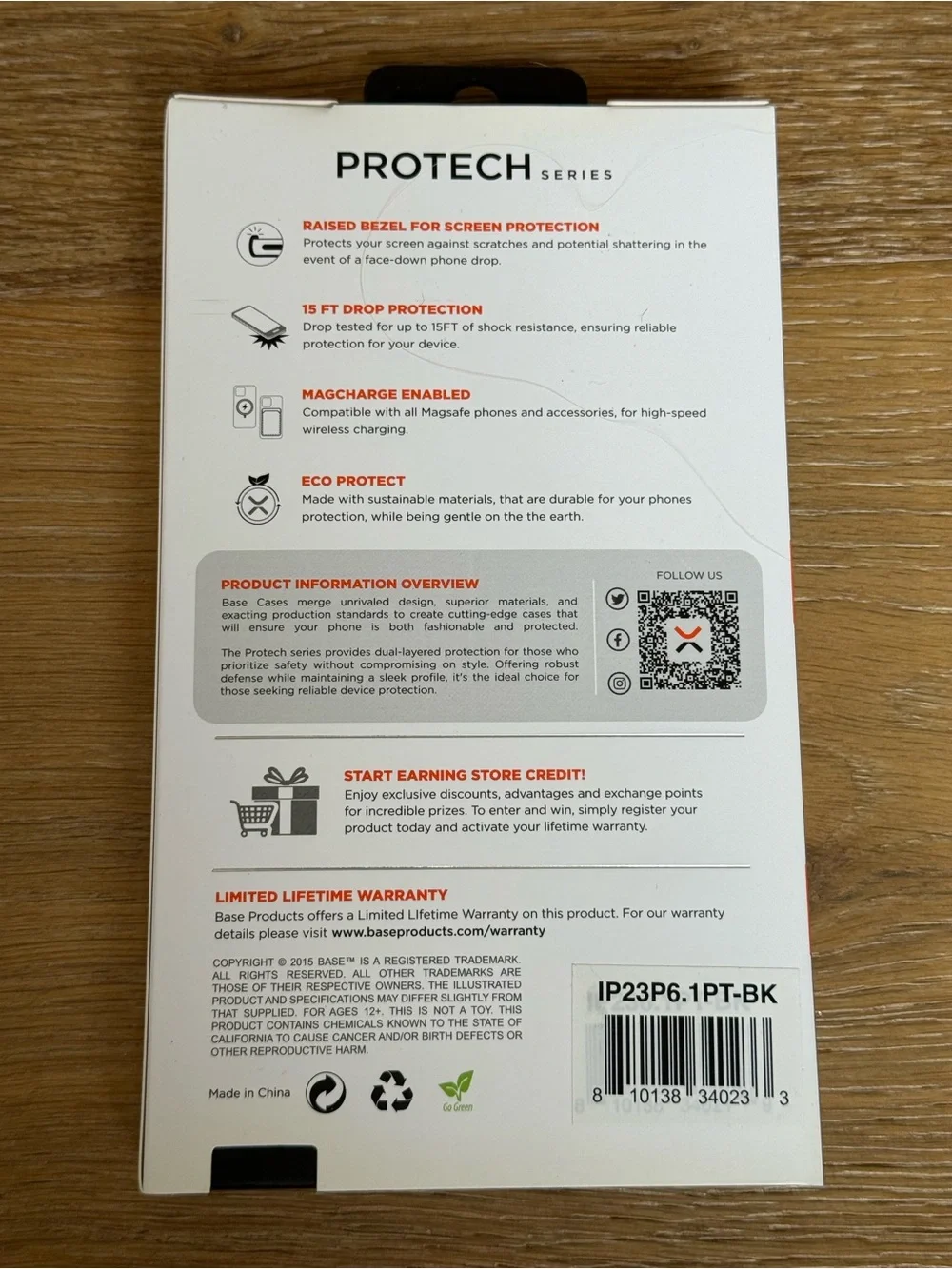 New xBase ProTech Series Black Case for iPhone 15 Pro 6.1” case Black